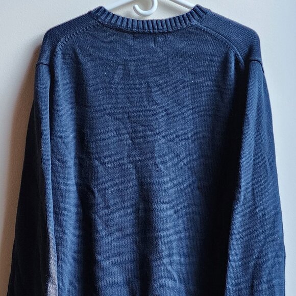 L.L. Bean Navy V-Neck Sweater Size XL - Picture 12 of 13